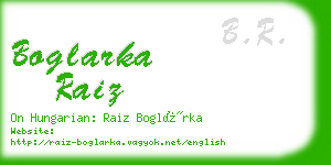 boglarka raiz business card